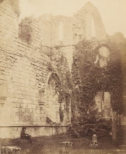 Fountains Abbey. Interieur van de kapittelzaal