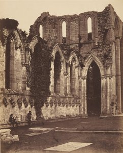 Fountains Abbey. Interieur van het koor