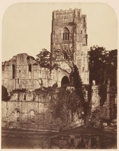 Fountains Abbey. De Kerk en Kapittelzaal, 1850s