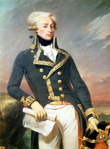 La Fayette - portret door J. Court door Joseph Desire Court