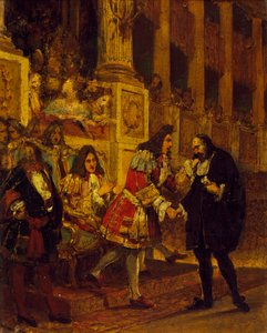 Pierre Corneille ontvangen door Grand Conde