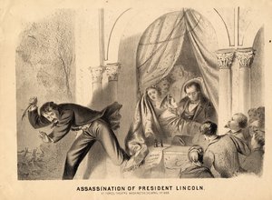 De moord op president Lincoln, 1865 door Joseph E. Baker