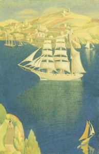 De witte bark bij Fowey, 1943
