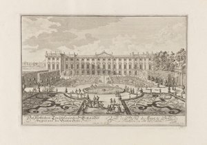Het Palais Trautson in Wenen, 1719 door Joseph Emanuel Fischer von Erlach