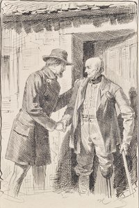 Twee mannen, één met een geamputeerd been door Joseph Eugen Hörwarter