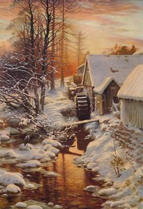 De stilte van de sneeuw, 1907 door Joseph Farquharson