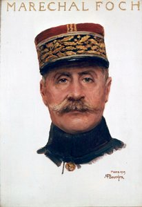 Portret van maarschalk Ferdinand Foch