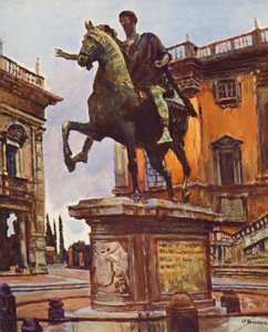 Rome: Het standbeeld van Marcus Aurelius, Piazza del Campidoglio