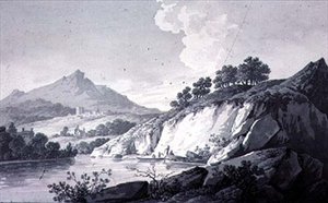 Landschapsschetsen door Joseph Francis Burrel