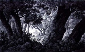 Landschapsschetsen door Joseph Francis Burrel