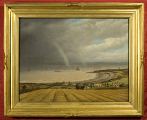 Een Uitzicht vanaf Portishead richting Wales door Joseph Francis Walker