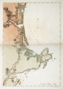 Kaart van Ipswich Bay en Cape Ann, Atlantische kust van Noord-Amerika
