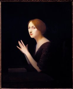 Portret van Marguerite Moreno, actrice van de Franse Comedie door Joseph Granie