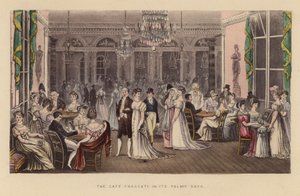 Het Café Frascati in zijn gloriedagen door Joseph Grego