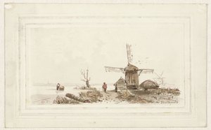 Landschap met molen