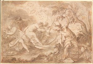 Verschillende Goden en Godinnen: Ceres, Venus, Mars en Mercurius