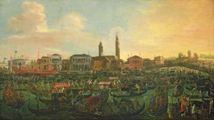 Regatta in Murano, 1648 door Joseph Heintz der Jüngere