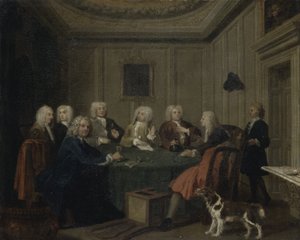 Een club van heren door Joseph Highmore