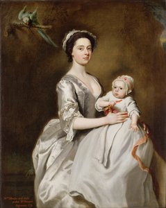 Mevrouw Sharpe en Kind door Joseph Highmore