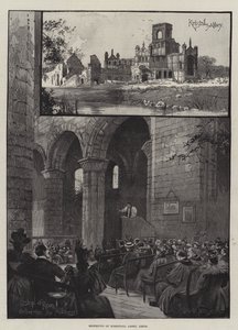 Heropening van Kirkstall Abbey, Leeds door Joseph Holland Tringham