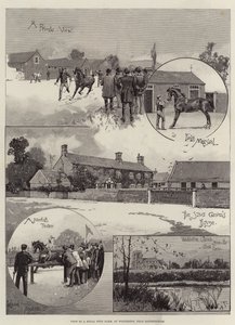Bezoek aan een koninklijke stoeterij, in Wolferton, nabij Sandringham
