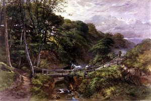 Een Yorkshire Beck, 1865 door Joseph John Jenkins