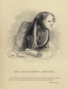 Kenny Meadows: De assistent van de linnenwinkel (gravure)