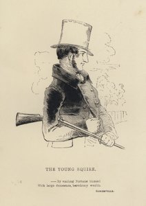 Kenny Meadows: De Jonge Squire (gravure) door Joseph Kenny (after) Meadows