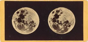 "De maan",1860 (foto) door Joseph L. Bates