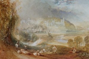 Arundel Castle en stad, c.1824 door Joseph Mallord William Turner