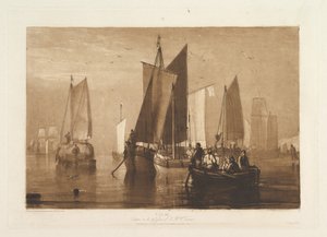 Kalmte Liber Studiorum, deel IX, plaat 44, 23 april 1812 door Joseph Mallord William Turner