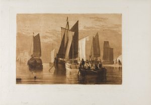 Kalmte, plaat 44 uit Liber Studiorum door Joseph Mallord William Turner