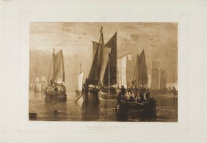 Kalmte, plaat 44 uit Liber Studiorum door Joseph Mallord William Turner
