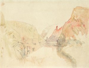 Kasteel van Traben-Trarbach aan de Moezel, ca. 1844