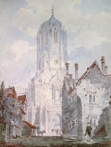 Christ Church, Oxford, 1795 door Joseph Mallord William Turner