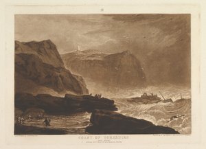 Kust van Yorkshire, Bij Whitby Liber Studiorum, deel V, plaat 24