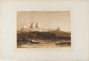 Dunstanborough Kasteel, plaat 14 uit Liber Studiorum