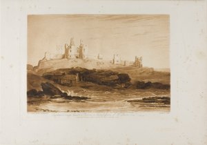 Dunstanborough Kasteel, plaat 14 uit Liber Studiorum
