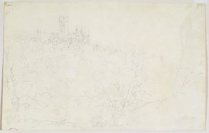 Durham, ca. 1801 door Joseph Mallord William Turner
