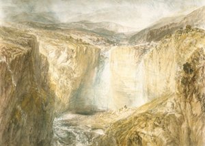 Waterval van de Tees, Yorkshire door Joseph Mallord William Turner