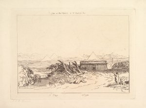 Vijfde plaag van Egypte Liber Studiorum, deel III, plaat 16 door Joseph Mallord William Turner