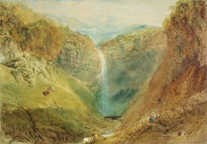 Hardraw Fall, Yorkshire, c.1820 door Joseph Mallord William Turner
