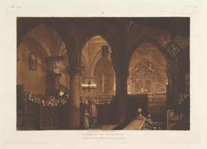 Interieur van een kerk, Liber Studiorum, deel XIV, plaat 70, 1 januari 1819