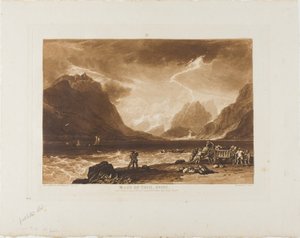 Meer van Thun, plaat 15 uit Liber Studiorum door Joseph Mallord William Turner