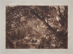 Aesacus en Hesperie door Joseph Mallord William Turner