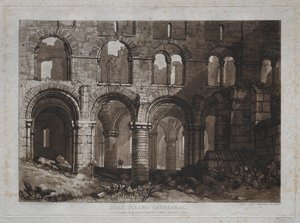 Liber Studiorum: Holy Island Cathedral door Joseph Mallord William Turner