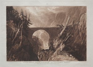 Liber Studiorum: Kleine Duivelsbrug over de Russ, boven Altdorft, Zwitserland