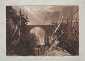 Liber Studiorum: Kleine Duivelsbrug over de Russ, boven Altdorft, Zwitserland