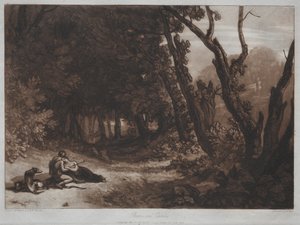 Procris en Cephalus door Joseph Mallord William Turner