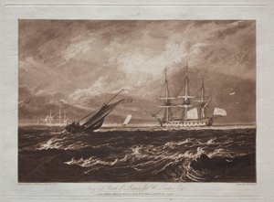 Liber Studiorum: De leider zeestuk door Joseph Mallord William Turner